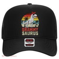 Grammysaurus T Rex Dinosaur Grammy Saurus MotherS Family Sweat Hat thumb 0