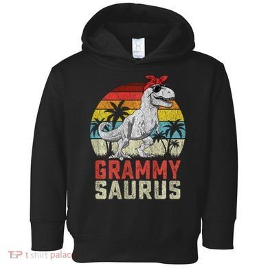 Grammysaurus T Rex Dinosaur Grammy Saurus MotherS Family Sweat Toddler Hoodie