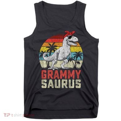 Grammysaurus T Rex Dinosaur Grammy Saurus MotherS Family Sweat Tank Top