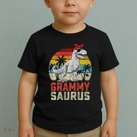 Grammysaurus T Rex Dinosaur Grammy Saurus MotherS Family Sweat Toddler T-Shirt thumb 2