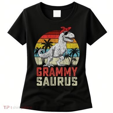 Grammysaurus T Rex Dinosaur Grammy Saurus MotherS Family Sweat Women's T-Shirt