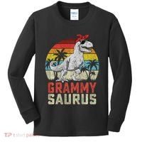 Grammysaurus T Rex Dinosaur Grammy Saurus MotherS Family Sweat Kids Long Sleeve Shirt thumb 0