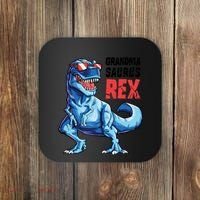 Grandmasaurus T Rex Dinosaur Grandma Saurus MotherS Family Coaster thumb 0
