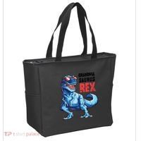 Grandmasaurus T Rex Dinosaur Grandma Saurus MotherS Family Tote Bag thumb 2