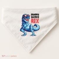 Grandmasaurus T Rex Dinosaur Grandma Saurus MotherS Family USA-Made Doggie Bandana thumb 0