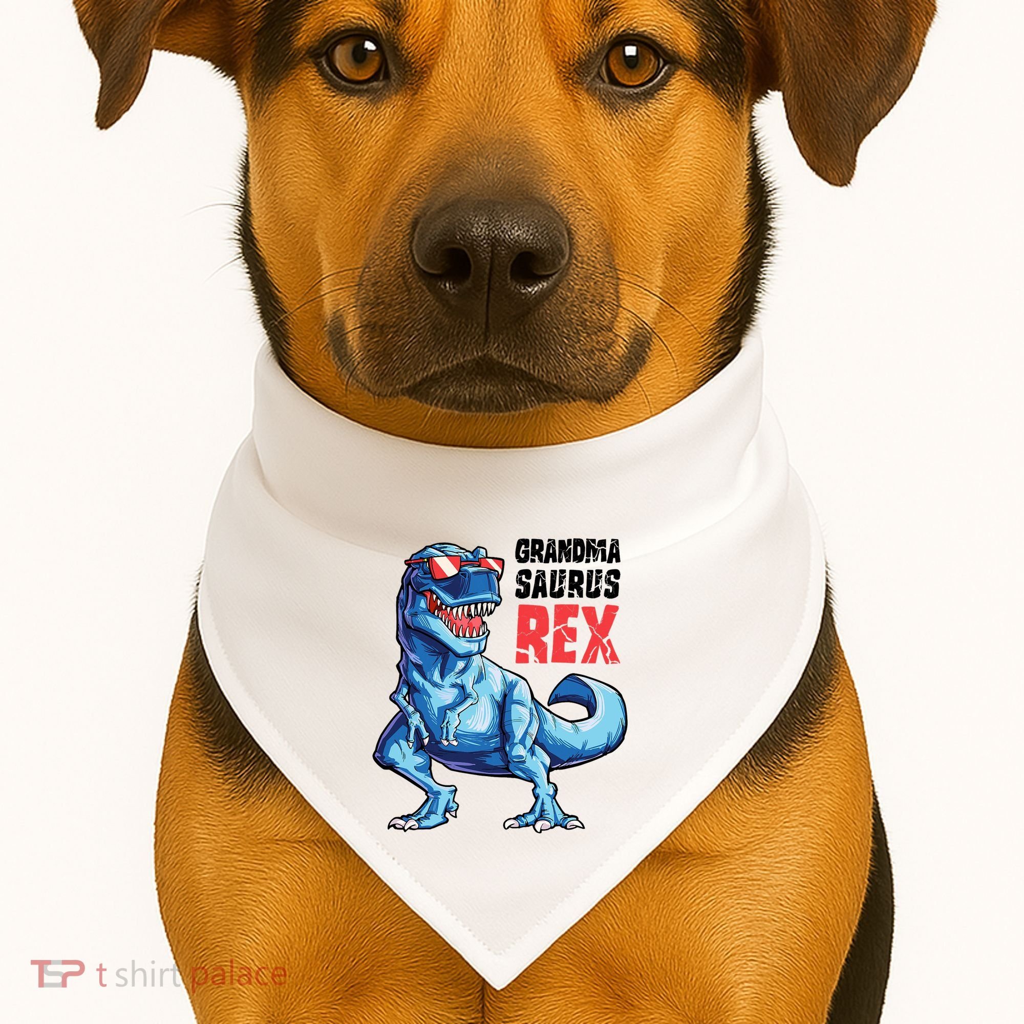 Grandmasaurus T Rex Dinosaur Grandma Saurus MotherS Family USA-Made Doggie Bandana