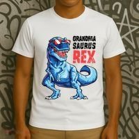 Grandmasaurus T Rex Dinosaur Grandma Saurus MotherS Family T-Shirt thumb 3