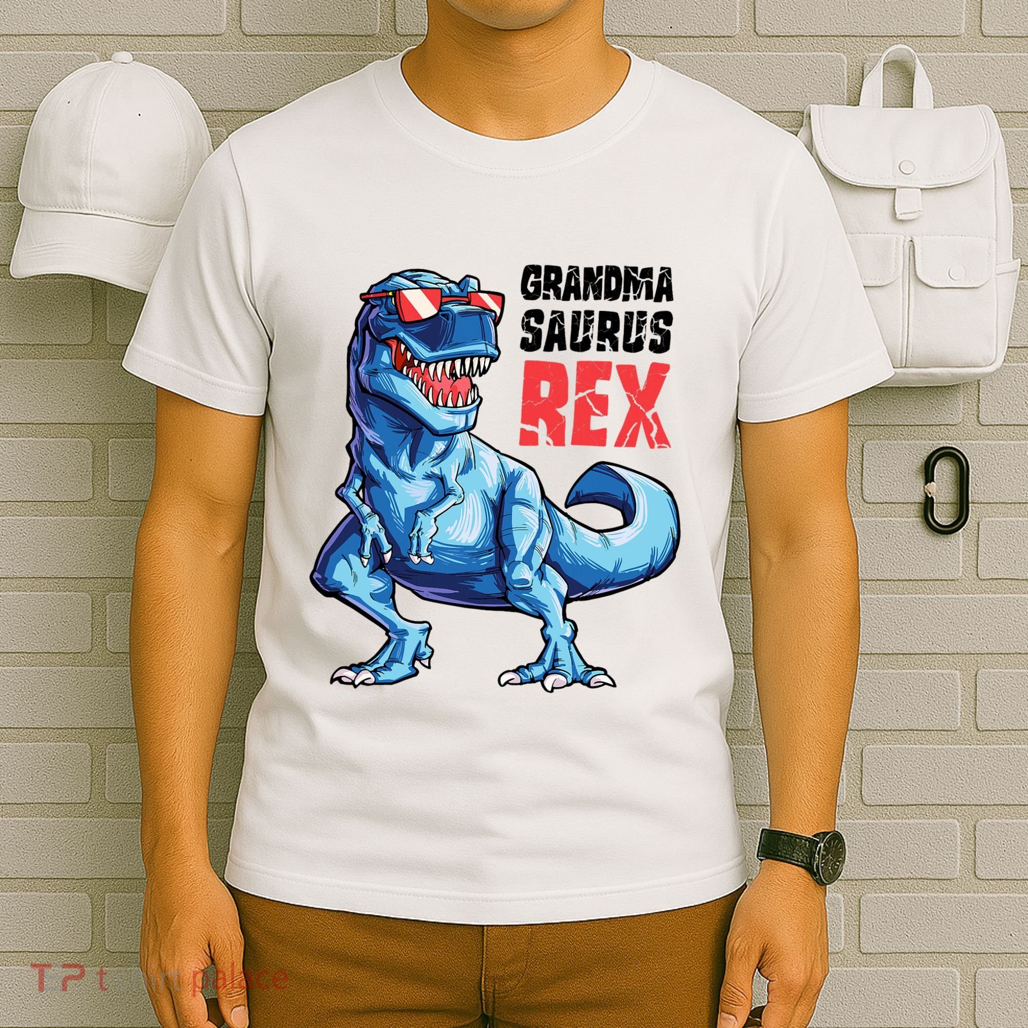 Grandmasaurus T Rex Dinosaur Grandma Saurus MotherS Family T-Shirt