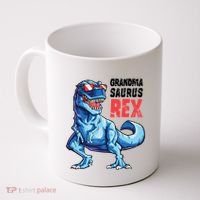 Grandmasaurus T Rex Dinosaur Grandma Saurus MotherS Family Coffee Mug thumb 0