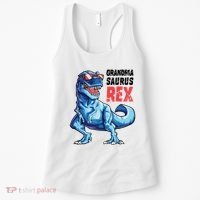 Grandmasaurus T Rex Dinosaur Grandma Saurus MotherS Family Women's Tank Top thumb 0