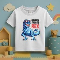 Grandmasaurus T Rex Dinosaur Grandma Saurus MotherS Family Toddler T-Shirt thumb 3