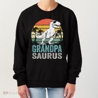 Grandpasaurus T Rex Dinosaur Grandpa Saurus Family Matching Sweat Women's Sweatshirt thumb 0