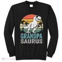 Grandpasaurus T Rex Dinosaur Grandpa Saurus Family Matching Sweat Sweatshirt thumb 0