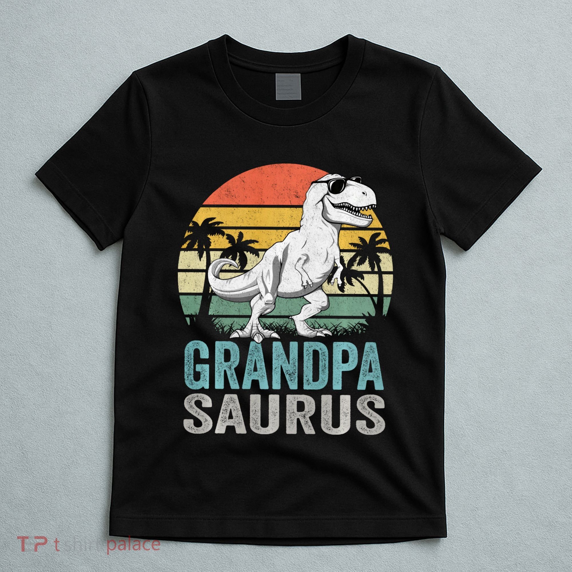 Grandpasaurus T Rex Dinosaur Grandpa Saurus Family Matching Sweat T-Shirt