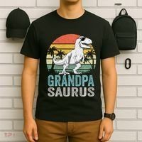 Grandpasaurus T Rex Dinosaur Grandpa Saurus Family Matching Sweat T-Shirt thumb 6