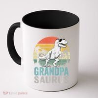 Grandpasaurus T Rex Dinosaur Grandpa Saurus Family Matching Sweat Coffee Mug thumb 0