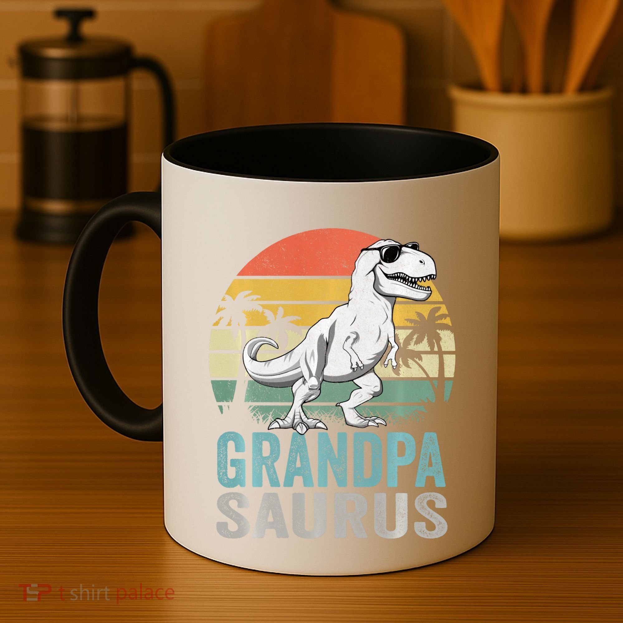 Grandpasaurus T Rex Dinosaur Grandpa Saurus Family Matching Sweat Coffee Mug