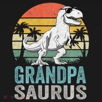 Grandpasaurus T Rex Dinosaur Grandpa Saurus Family Matching Sweat Women's Hoodie thumb 2