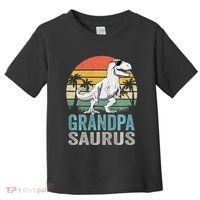Grandpasaurus T Rex Dinosaur Grandpa Saurus Family Matching Sweat Toddler T-Shirt thumb 0