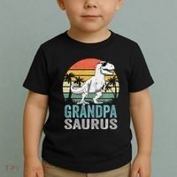 Grandpasaurus T Rex Dinosaur Grandpa Saurus Family Matching Sweat Toddler T-Shirt thumb 2