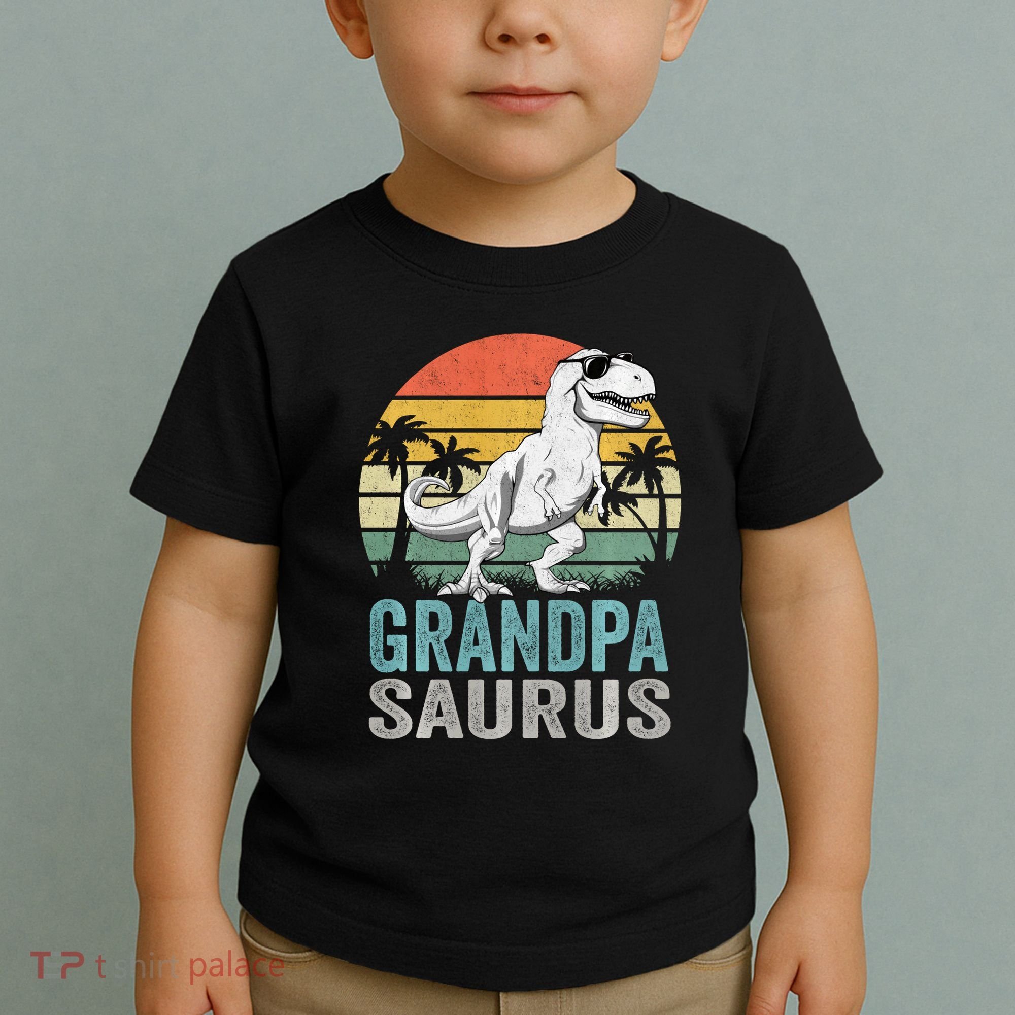 Grandpasaurus T Rex Dinosaur Grandpa Saurus Family Matching Sweat Toddler T-Shirt