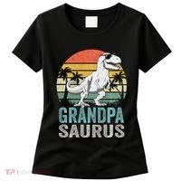 Grandpasaurus T Rex Dinosaur Grandpa Saurus Family Matching Sweat Women's T-Shirt thumb 0