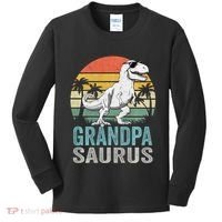 Grandpasaurus T Rex Dinosaur Grandpa Saurus Family Matching Sweat Kids Long Sleeve Shirt thumb 0