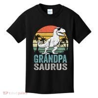 Grandpasaurus T Rex Dinosaur Grandpa Saurus Family Matching Sweat Kids T-Shirt thumb 0