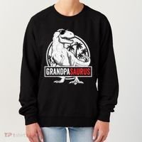Grandpasaurus T Rex Dinosaur Grandpa Saurus Family Matching Sweat Women's Sweatshirt thumb 0