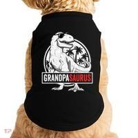 Grandpasaurus T Rex Dinosaur Grandpa Saurus Family Matching Sweat Doggie Tank thumb 0