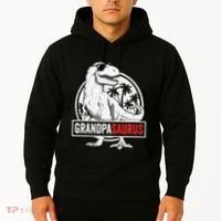 Grandpasaurus T Rex Dinosaur Grandpa Saurus Family Matching Sweat Hoodie thumb 2