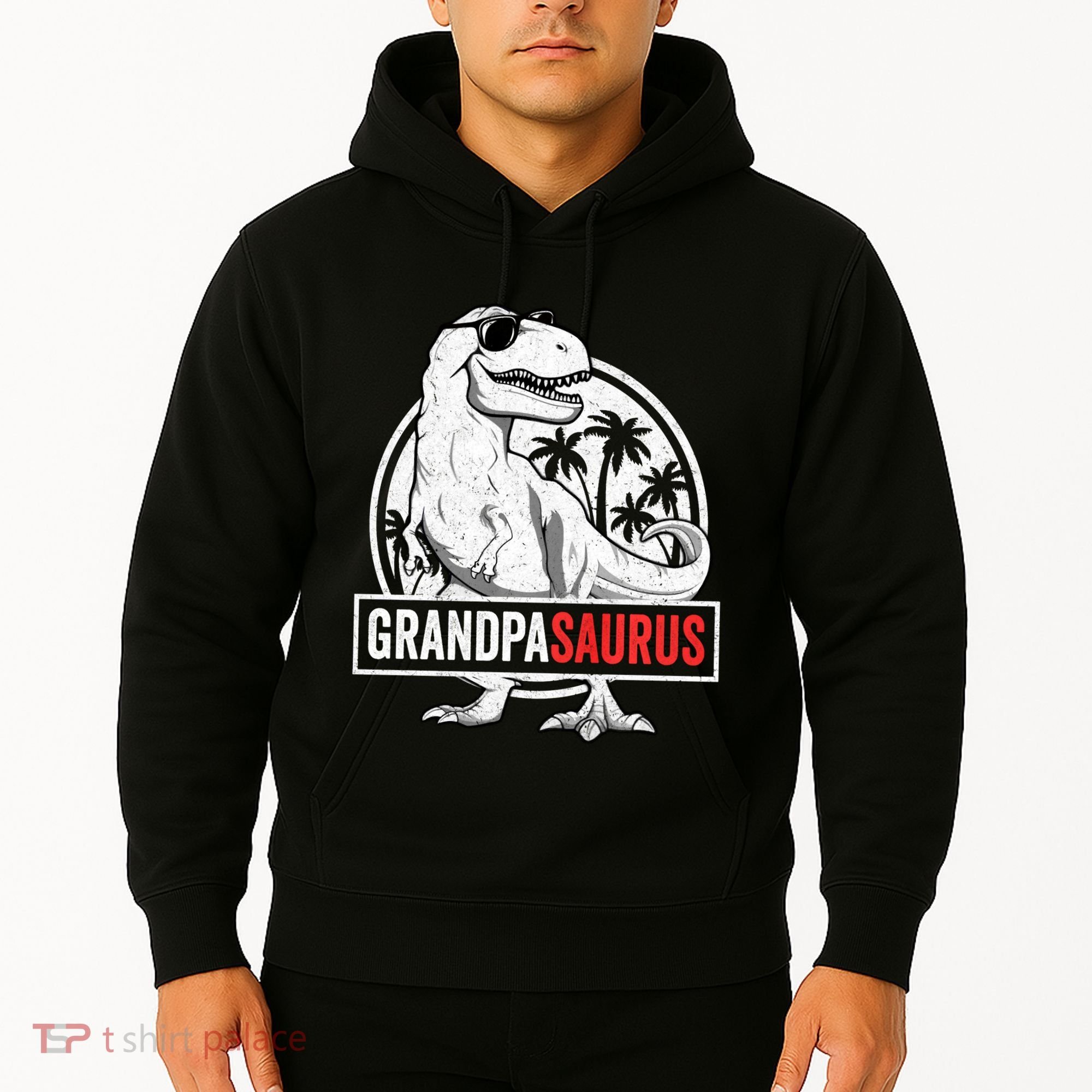 Grandpasaurus T Rex Dinosaur Grandpa Saurus Family Matching Sweat Hoodie