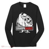 Grandpasaurus T Rex Dinosaur Grandpa Saurus Family Matching Sweat Long Sleeve Shirt thumb 0