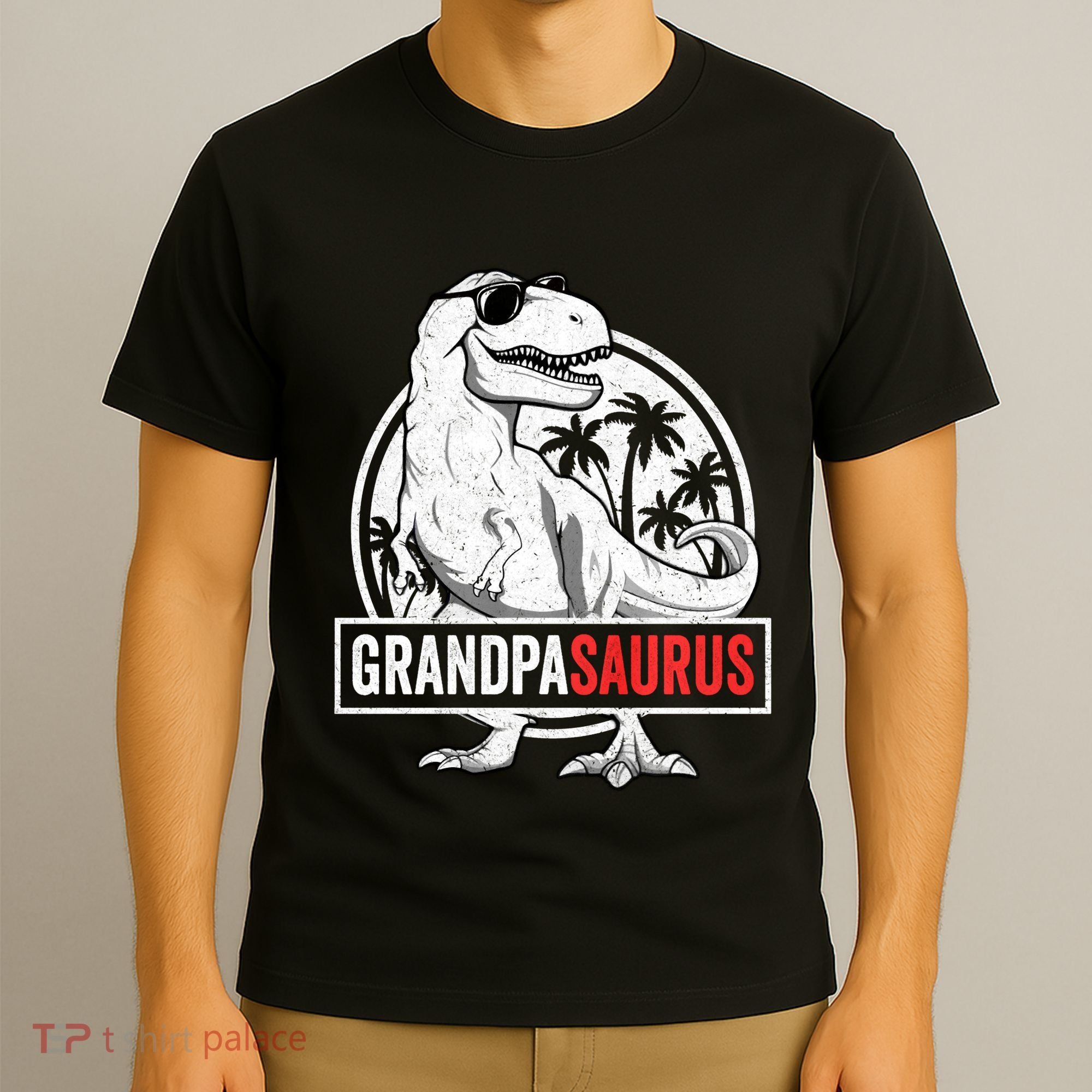 Grandpasaurus T Rex Dinosaur Grandpa Saurus Family Matching Sweat T-Shirt