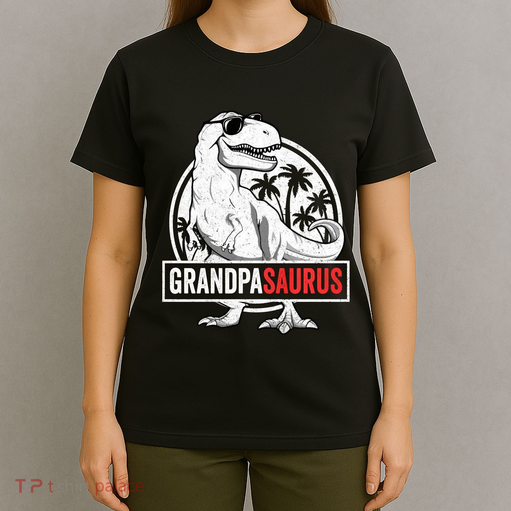 Grandpasaurus T Rex Dinosaur Grandpa Saurus Family Matching Sweat T-Shirt