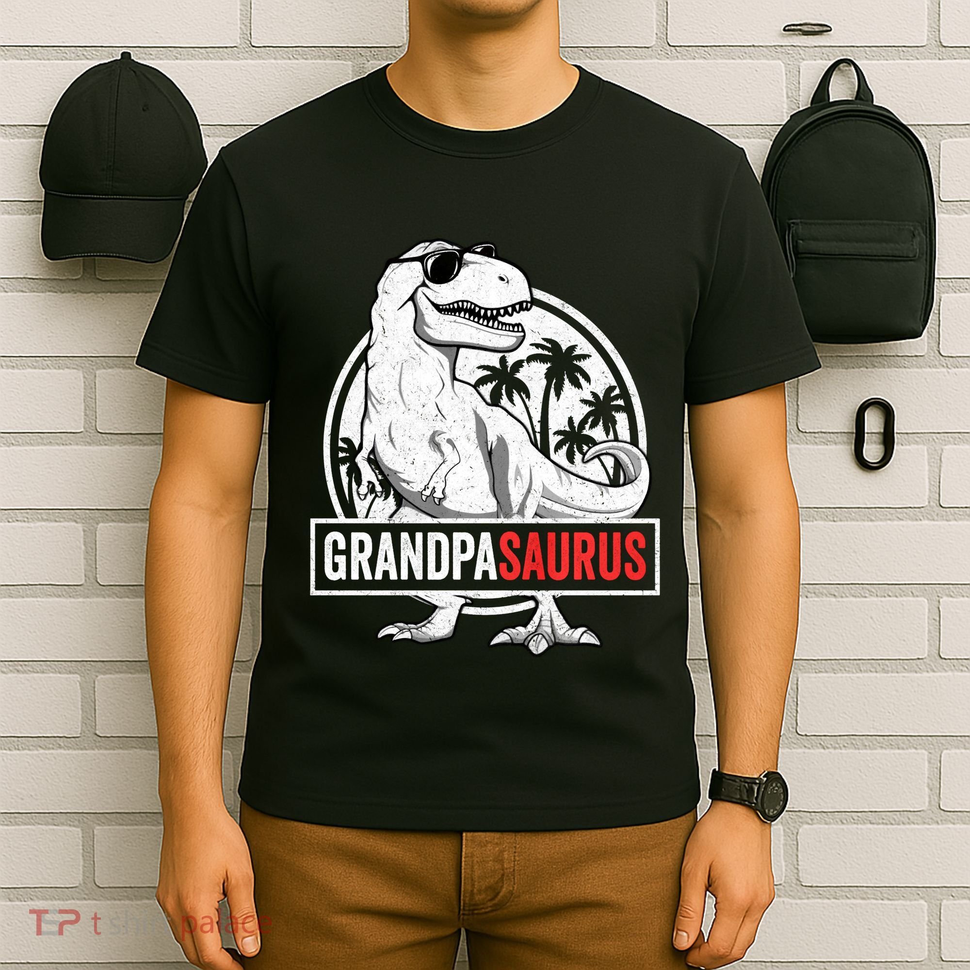 Grandpasaurus T Rex Dinosaur Grandpa Saurus Family Matching Sweat T-Shirt