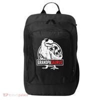 Grandpasaurus T Rex Dinosaur Grandpa Saurus Family Matching Sweat City Backpack thumb 0