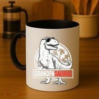 Grandpasaurus T Rex Dinosaur Grandpa Saurus Family Matching Sweat Coffee Mug thumb 4