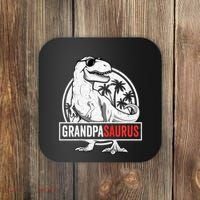 Grandpasaurus T Rex Dinosaur Grandpa Saurus Family Matching Sweat Coaster thumb 0