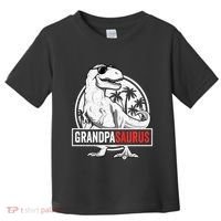 Grandpasaurus T Rex Dinosaur Grandpa Saurus Family Matching Sweat Toddler T-Shirt thumb 0