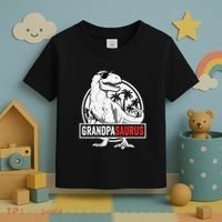 Grandpasaurus T Rex Dinosaur Grandpa Saurus Family Matching Sweat Toddler T-Shirt thumb 3