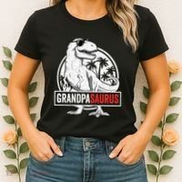 Grandpasaurus T Rex Dinosaur Grandpa Saurus Family Matching Sweat Women's T-Shirt thumb 2