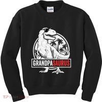 Grandpasaurus T Rex Dinosaur Grandpa Saurus Family Matching Sweat Kids Sweatshirt thumb 0