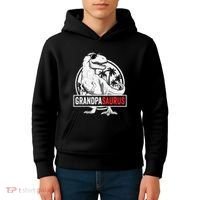 Grandpasaurus T Rex Dinosaur Grandpa Saurus Family Matching Sweat Kids Hoodie thumb 4