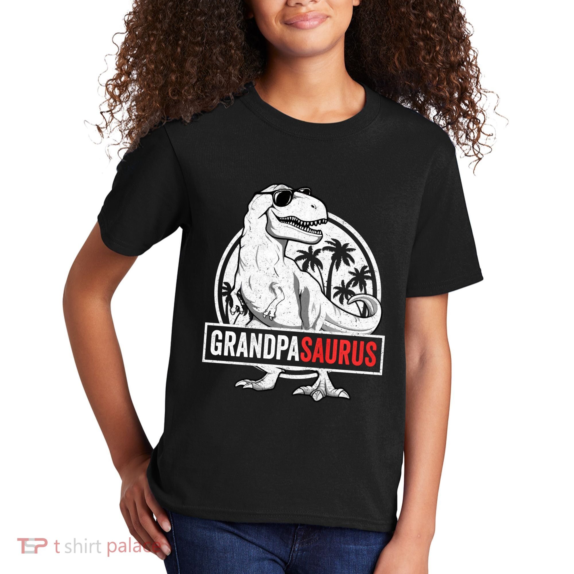 Grandpasaurus T Rex Dinosaur Grandpa Saurus Family Matching Sweat Kids T-Shirt