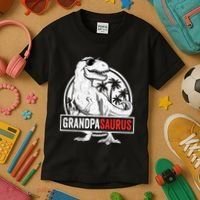 Grandpasaurus T Rex Dinosaur Grandpa Saurus Family Matching Sweat Kids T-Shirt thumb 3