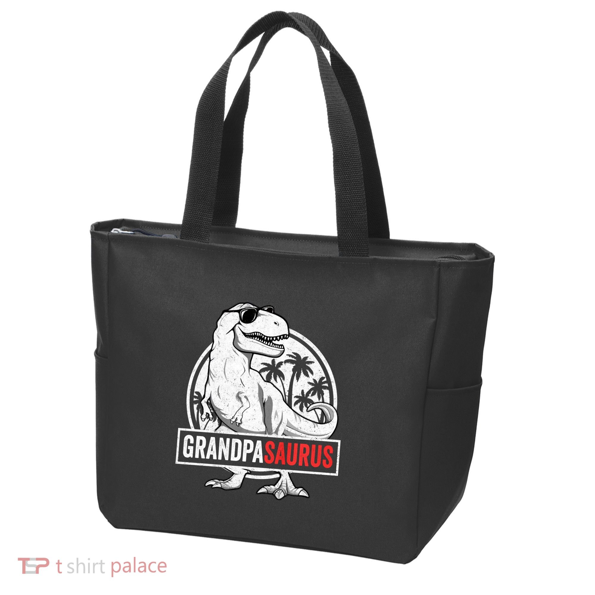 Grandpasaurus T Rex Dinosaur Grandpa Saurus Family Matching Sweat Tote Bag