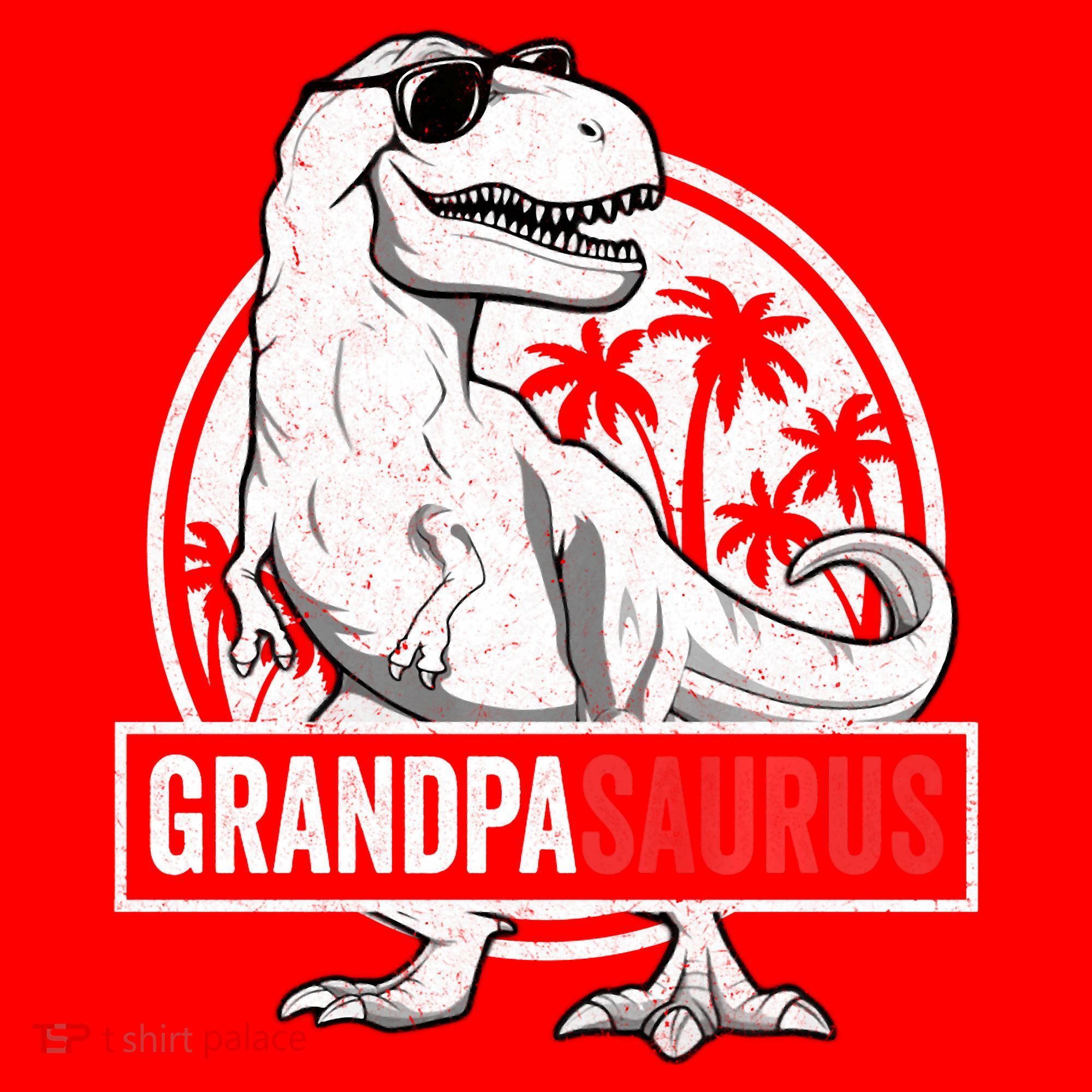 Grandpasaurus T Rex Dinosaur Grandpa Saurus Family Matching Sweat Santa Hat