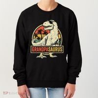 Grandpasaurus T Rex Dinosaur Grandpa Saurus Family Matching Women's Sweatshirt thumb 0