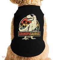 Grandpasaurus T Rex Dinosaur Grandpa Saurus Family Matching Doggie Tank thumb 0